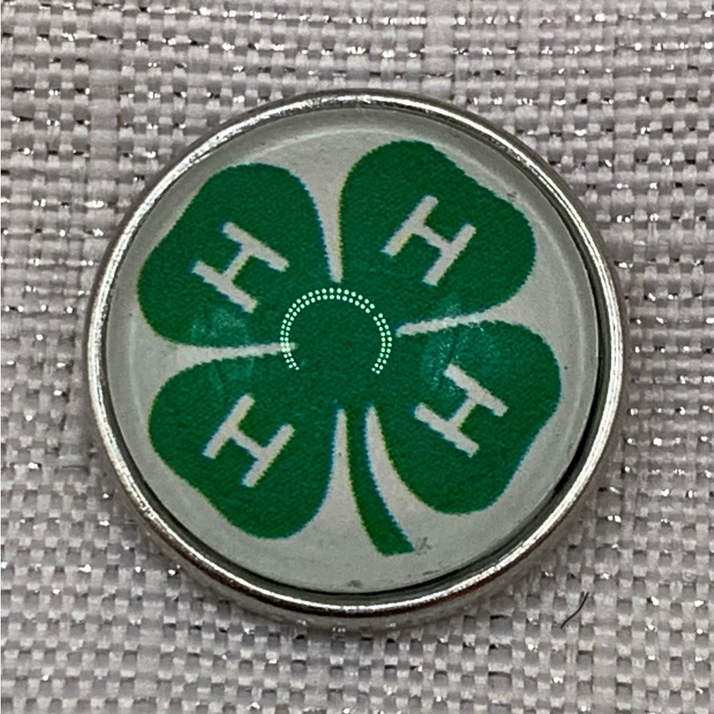 4H - Snap Button Charm